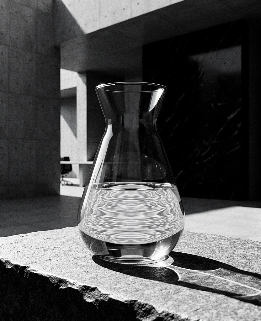 Clean minimalist hydration imagery